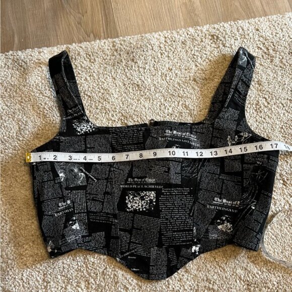 Reformation Raya Naked Lunch Denim Bustier Top - Picture 8 of 10